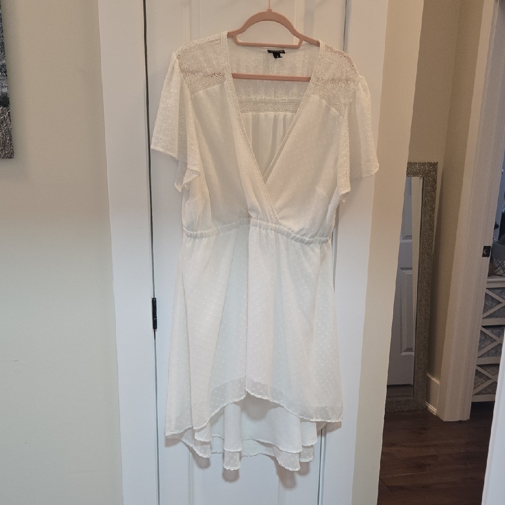Torrid White High Low Dress